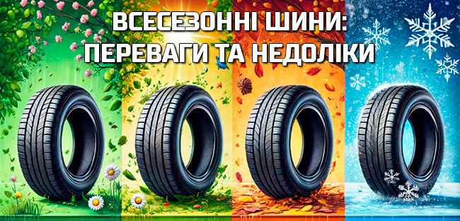 Всесезонні шини: переваги та недоліки