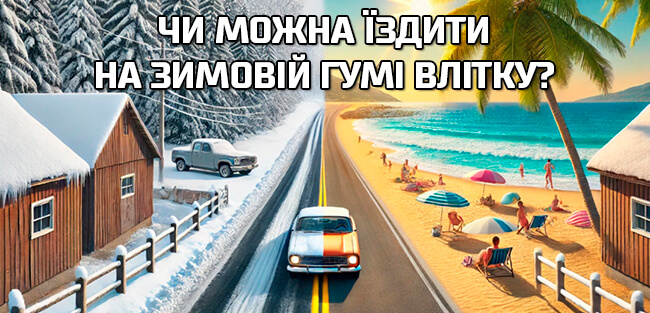 Чи можна їздити на зимовій гумі влітку