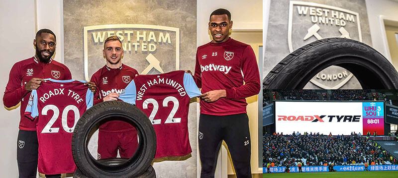 RoadX официальный шинный партнер West Ham United фото